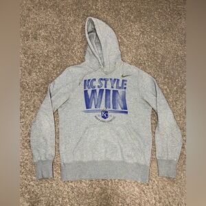 Nike Kansas City Royals Hoodie Gray World Series Champions 2015 Men's Size SMALL